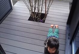 ウッドデッキができた～。