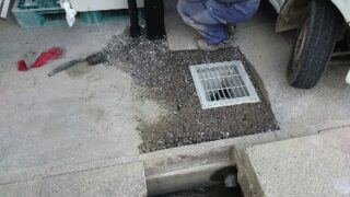 カーポート　排水工事