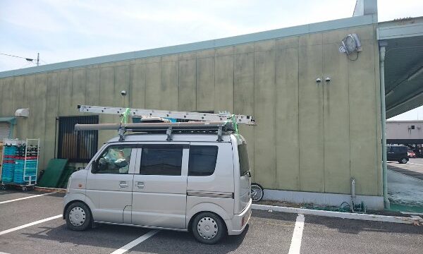 屋根上の電気工事