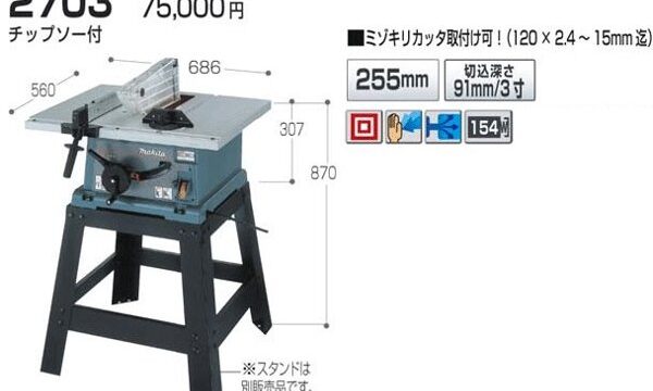 テーブルソーの刃