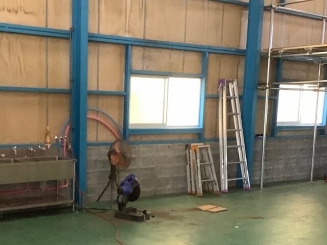 高圧洗浄ブース作成