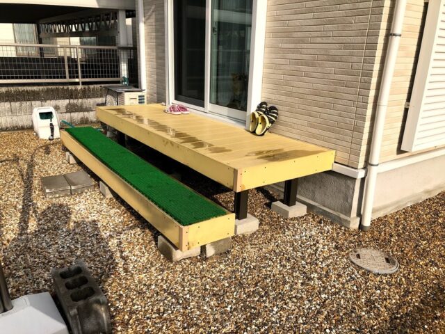 ウッドデッキの移設