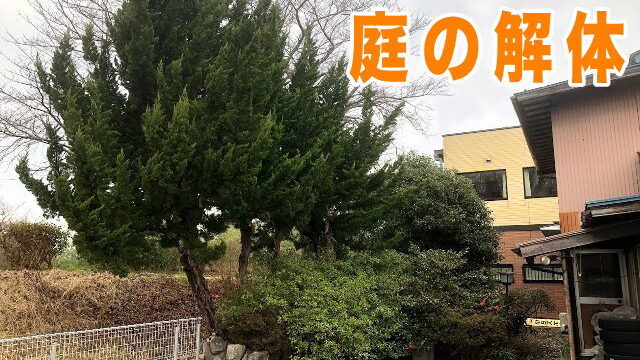 庭を綺麗にします。