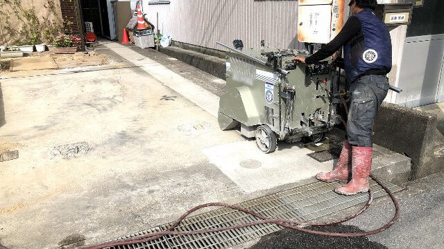 コンクリート土間の解体