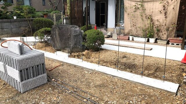 和風ブロック積み