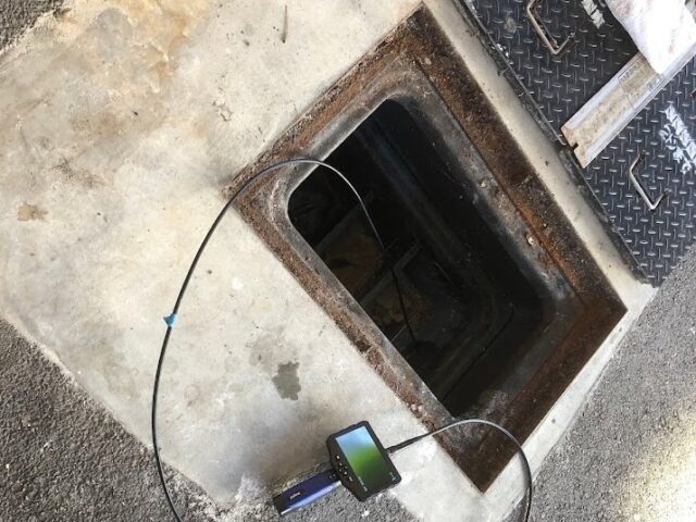 店舗の配管高圧洗浄