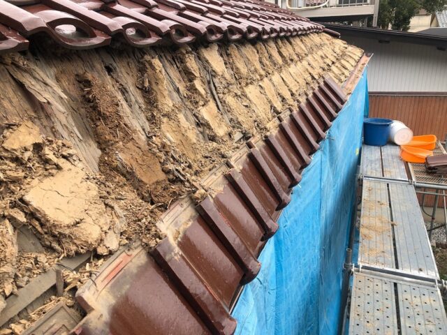 雪害　瓦葺き替え 屋根修理・火災保険